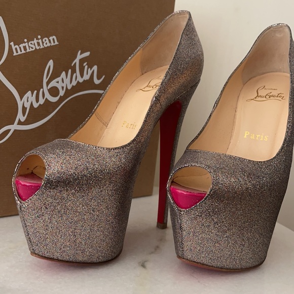 Christian Louboutin Highness 160mm Glitter - Picture 2 of 11